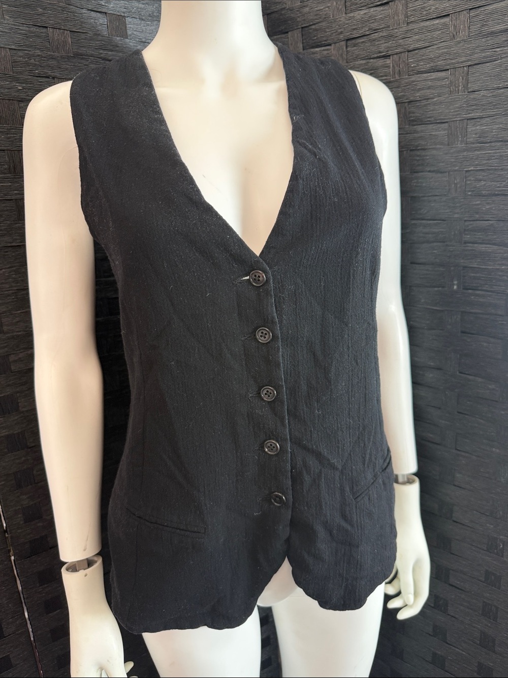 Ann Demeulemeester Archive Lace-Up Open Back Vest